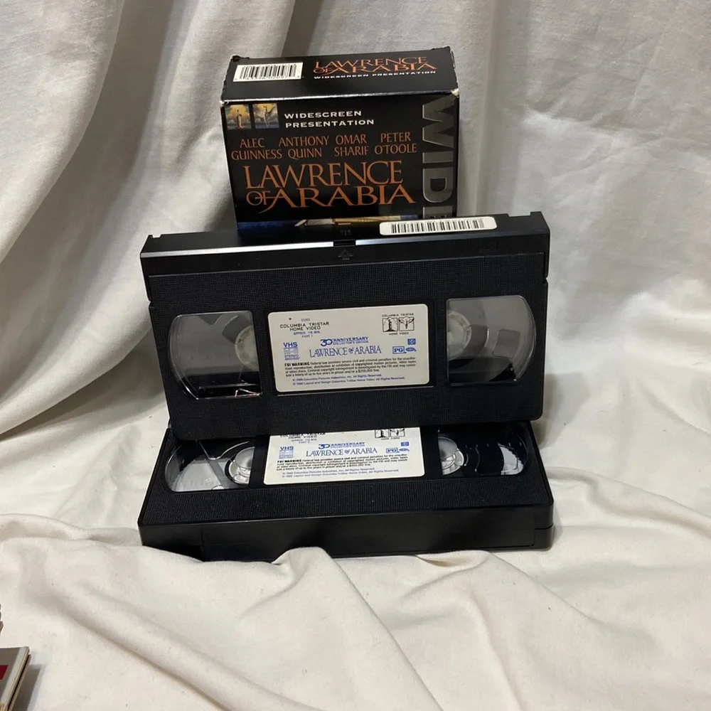 Vintage VHS Tapes Lawrence of Arabia